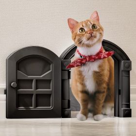 Interior Cat Door; No-Flap Cat Door for Interior Door;  Suitable for Any Door; Cat Door Indoor Door for Cats Up to 20 lbs; No Noise cat Door; Eas