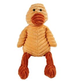 Vocal Animal Plush for Pet Dog Molar Teeth Cleaning Training (Option: Duck)